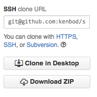 SSH Clone URL UI